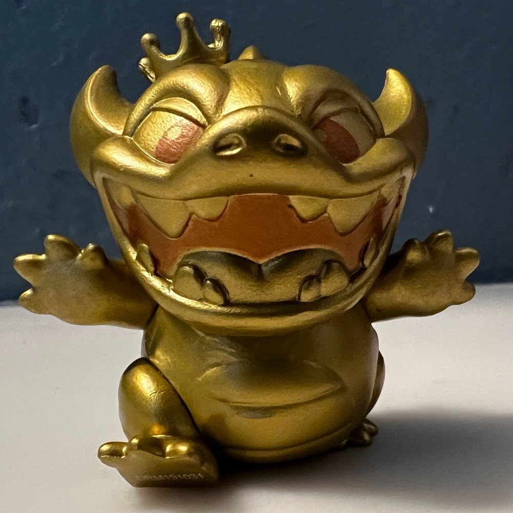 Disney Funko Paka Paka Kawaii Gold Tone Dragon Figure 
FLAWED